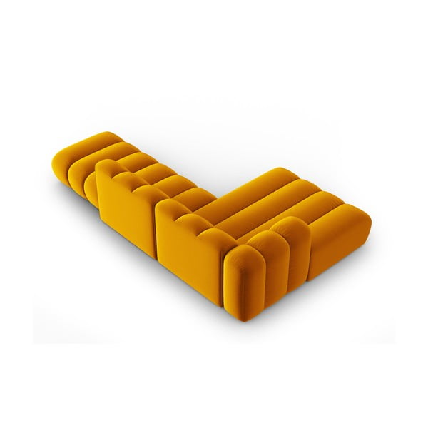 Žlutá rohová pohovka (levý roh) Lupine – Micadoni Home-image-3