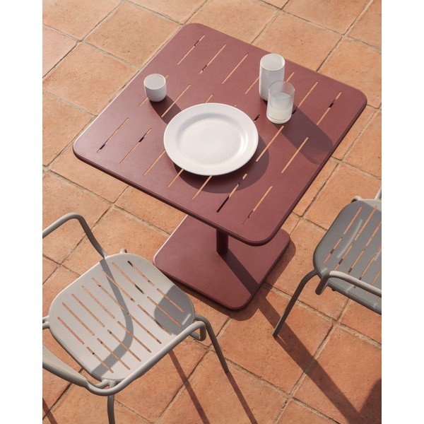 Ocelový zahradní jídelní stůl 70x70 cm Brai – Kave Home-image-1