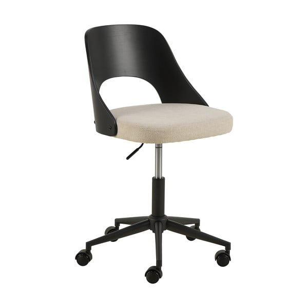 Černá/béžová kancelářská židle Lucy – Actona