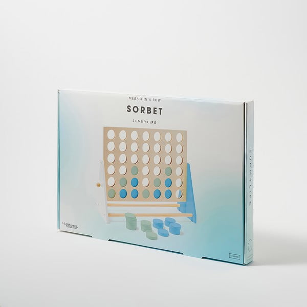 Společenská hra z masivního borovicového dřeva Sunnylife Four In a Row-image-1