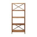 Regál z dubového dřeva v přírodní barvě 70x161 cm X-Shelf – Unique Furniture