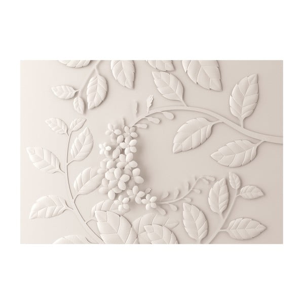 Velkoformátová tapeta Artgeist Cream Paper Flowers, 400 x 280 cm