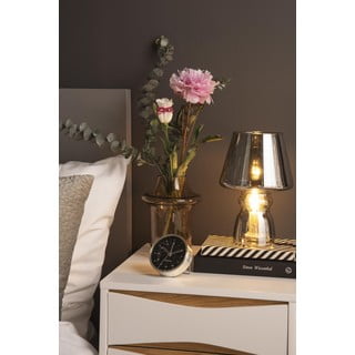 Šedá skleněná stolní lampa Leitmotiv Classic Glass, ø 16 cm