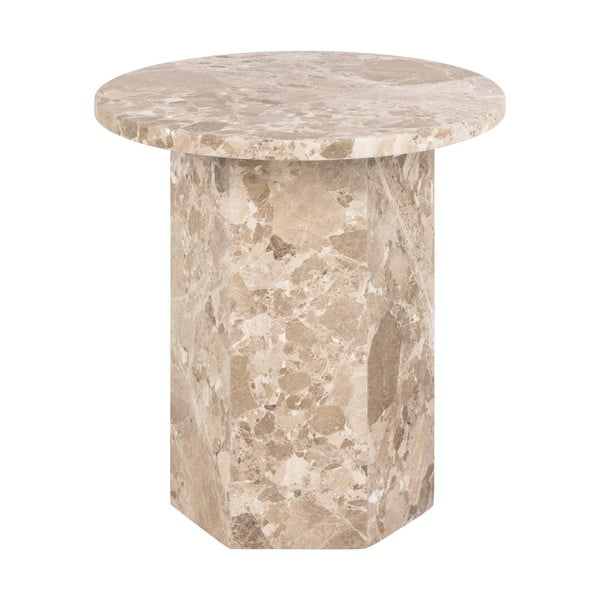 Mramorový kulatý odkládací stolek ø 50 cm Naxos – Actona-image-4