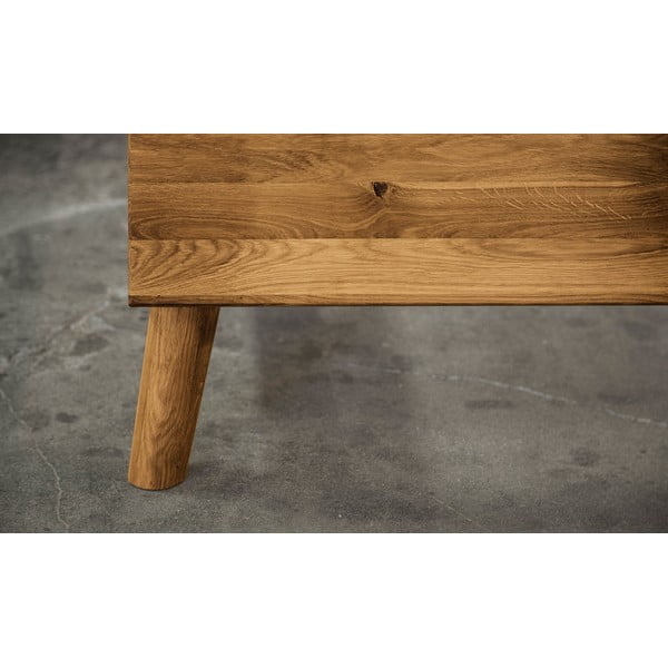 Dvoulůžková postel z dubového dřeva 140x200 cm Greg 2 - The Beds-image-4