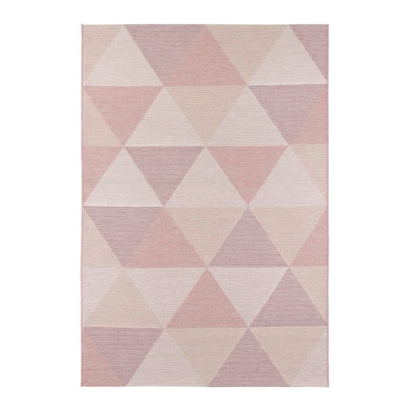 Růžový koberec vhodný i na ven Elle Decoration Secret Sevres, 80 x 150 cm