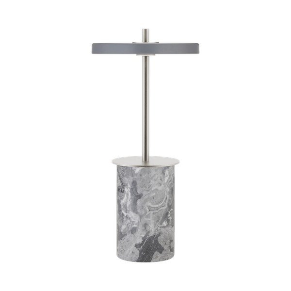 Šedá mramorová LED stmívatelná stolní lampa s kovovým stínidlem (výška 25,5 cm) Asteria Move Mini – UMAGE-image-2