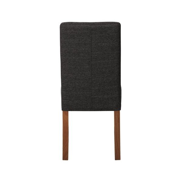 Antracitově šedá židle s tmavě hnědými nohami z bukového dřeva Ted Lapidus Maison Tonka-image-2