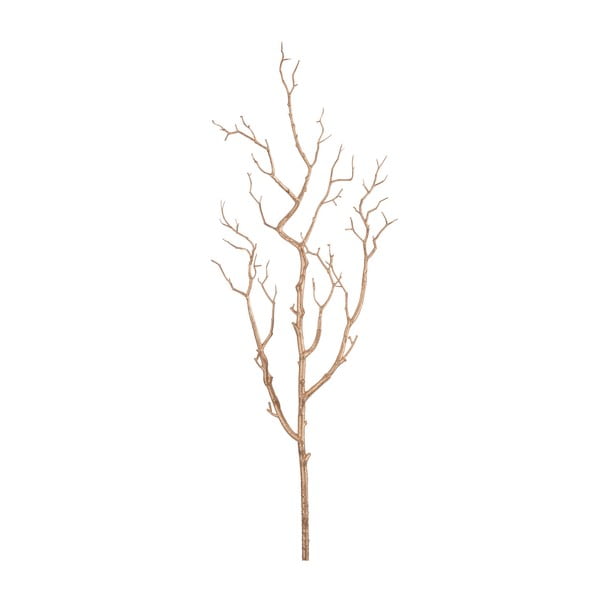 Dekorační větev J-Line Bare Tree Gold, 81 cm