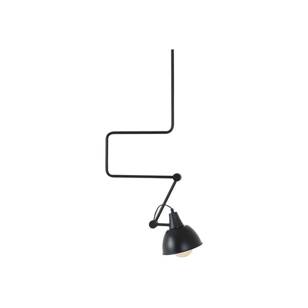 Černé závěsné svítidlo s kovovým stínítkem 90x90 cm Coben - CustomForm