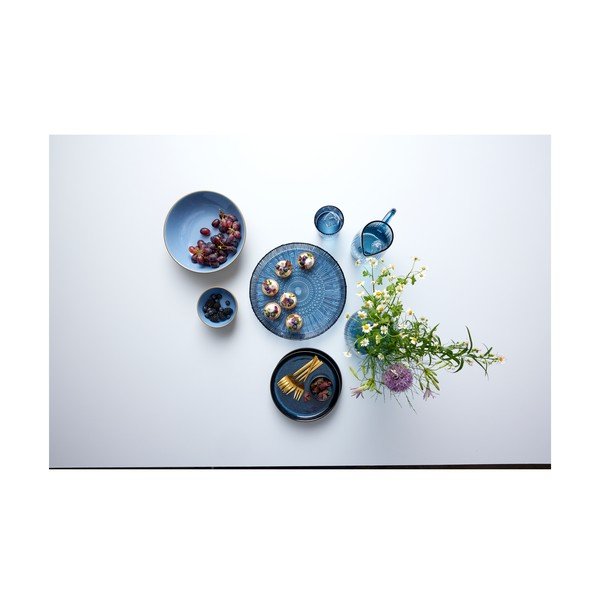 Černý/modrý dezertní  talíř z kameniny ø 21 cm Gastro Dark Blue/Black – Bitz-image-2