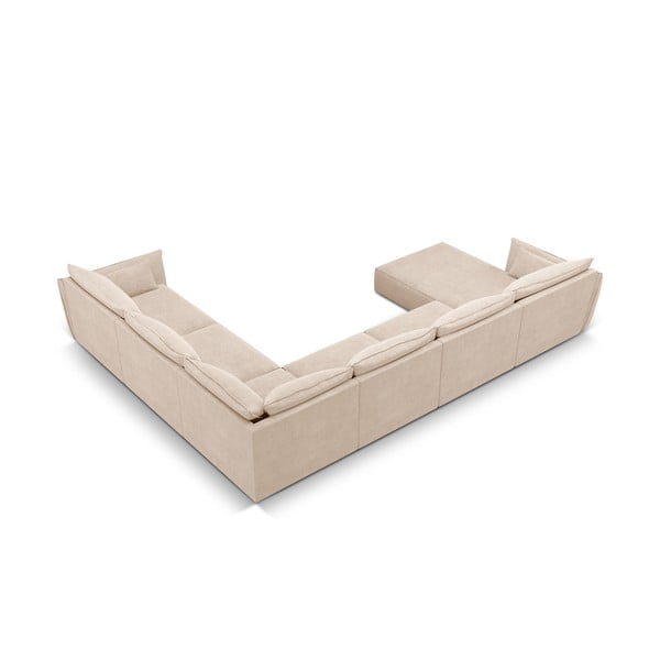 Béžová rohová pohovka (pravý roh) Vanda – Mazzini Sofas-image-3