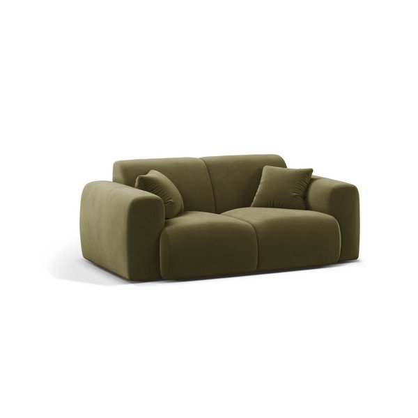 Khaki sametová pohovka 170 cm Molino – Micadoni 
