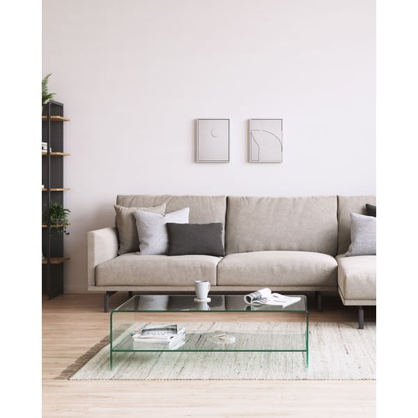 Skleněný konferenční stolek 55x110 cm Burano – Kave Home-image-3