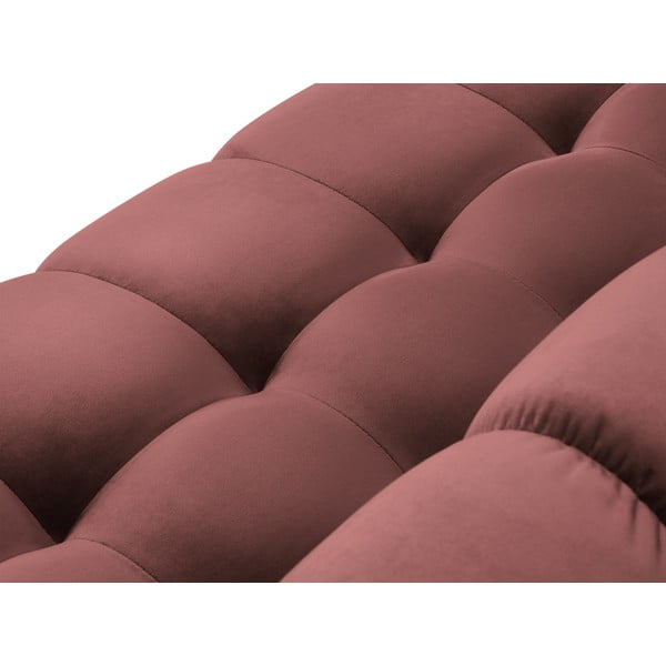 Růžová sametová pohovka Cosmopolitan Design Bali-image-1