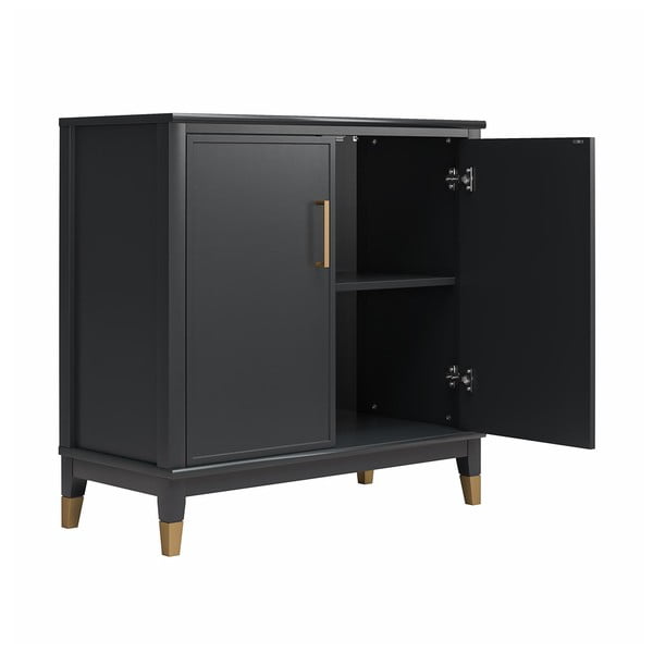 Černá skříňka 84x84 cm Westerleigh – CosmoLiving by Cosmopolitan-image-1
