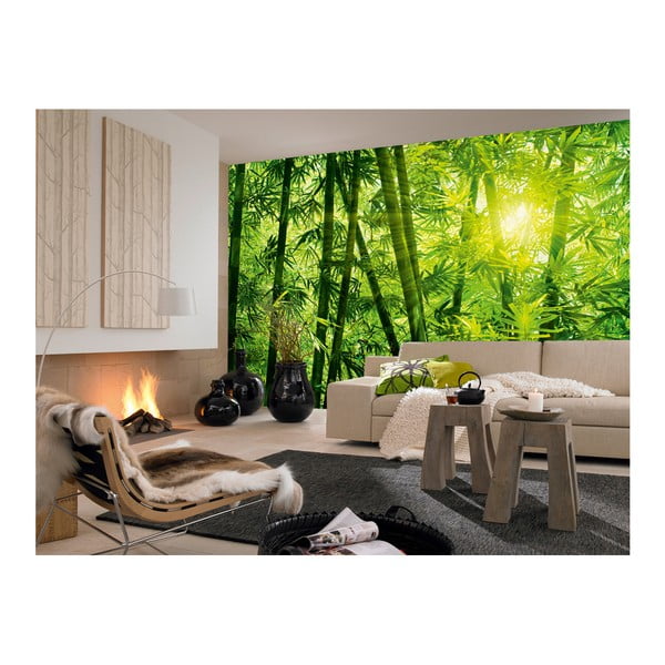Nástěnná tapeta Walplus Light Through Bamboos, 366 x 254 cm