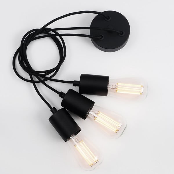 Černé trojramenné závěsné svítidlo Sotto Luce Cero Basic-image-4