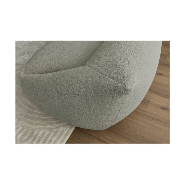 Světle šedé křeslo z textilie bouclé Lilibet – Bobochic Paris-image-1