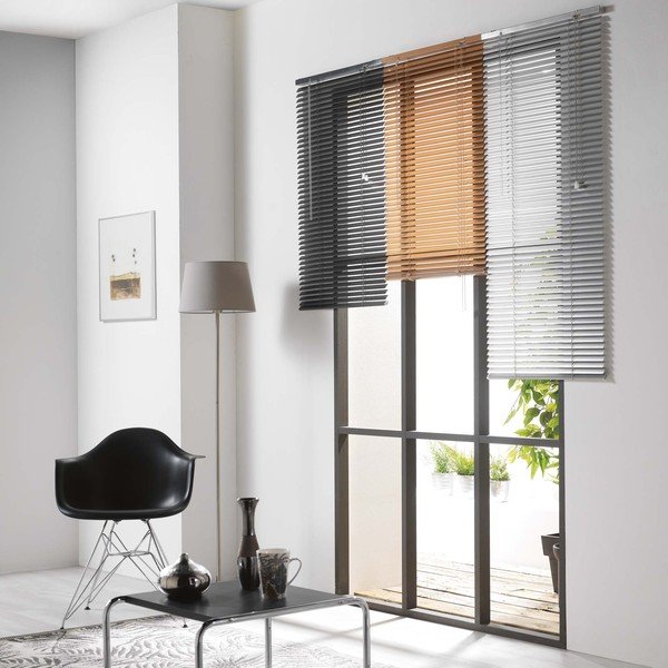 Bílá kovová žaluzie 90x130 cm Venitien – douceur d'intérieur-image-2