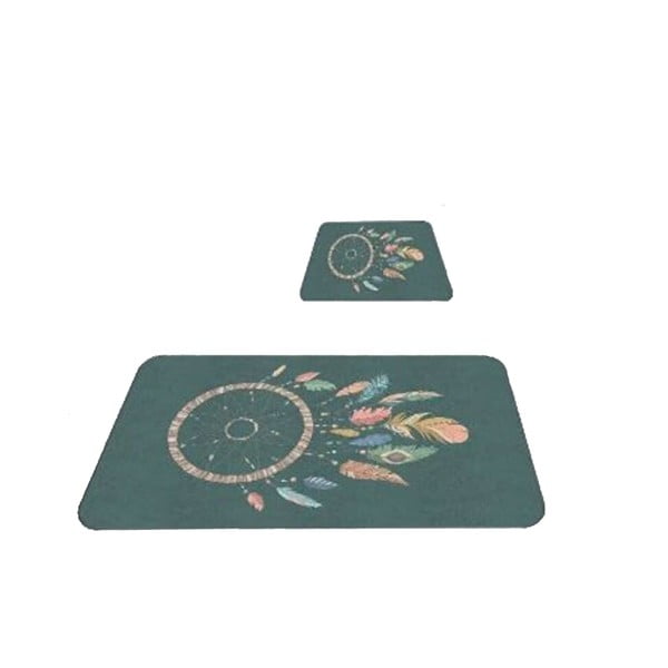 Zelené koupelnové předložky v sadě 2 ks 60x100 cm – Mila Home