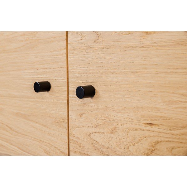 Černá knihovna v dekoru dubu 90x180 cm Jungend - Woodman-image-1