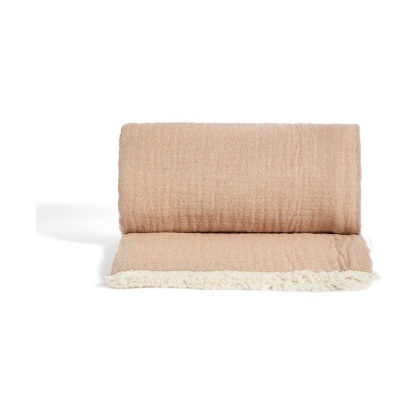 Mušelínová dětská deka v lososové barvě 130x170 cm Nafine – Kave Home