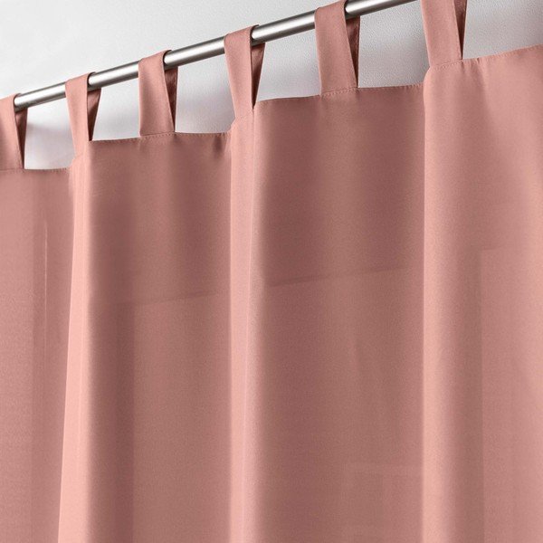 Růžový závěs 140x260 cm Essentiel – douceur d'intérieur-image-1
