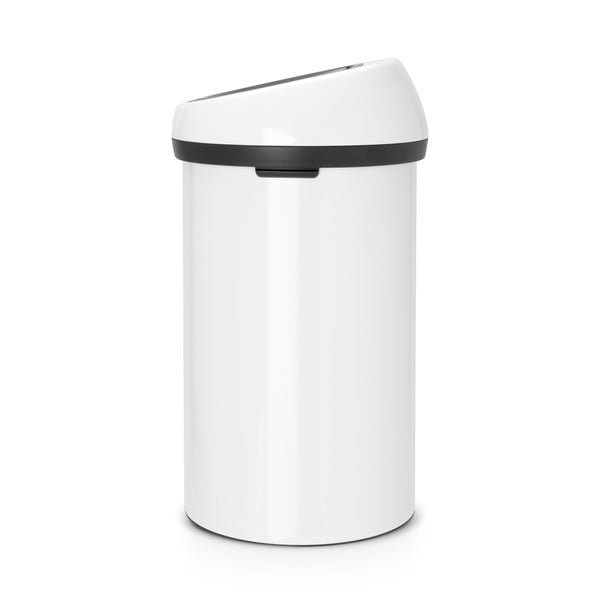 Bílý dotykový ocelový odpadkový koš 60 l Touch Bin – Brabantia-image-1