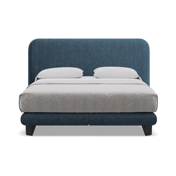 Modrá boxspring postel 180x200 cm Ilima – Makamii-image-2