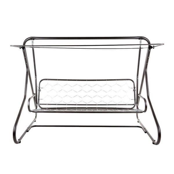 Šedá kovová zahradní houpačka Milano – Dajar-image-2