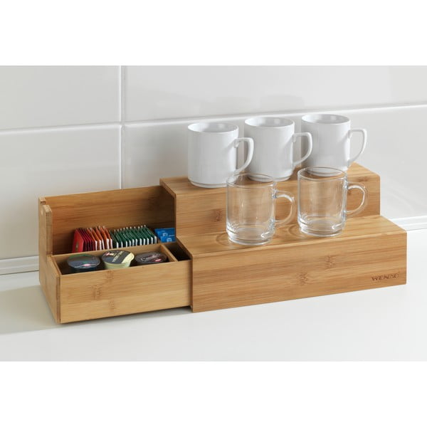 Bambusový stojan na příslušenství ke kávě a čaji Wenko-image-1