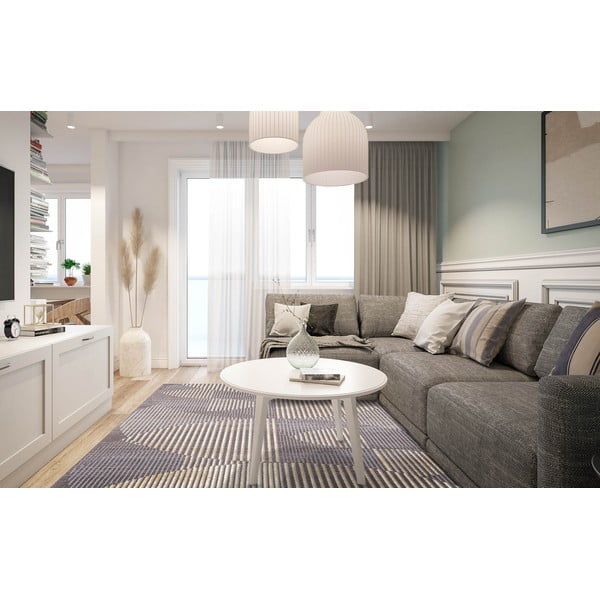 Šedý vlněný koberec 100x180 cm Shades – Agnella-image-1