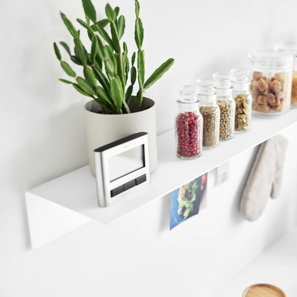 Bílá kovová police 90 cm – YAMAZAKI-image-2