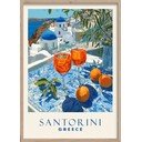 Tištěný obraz s rámem 50x70 cm Santorini – Styler