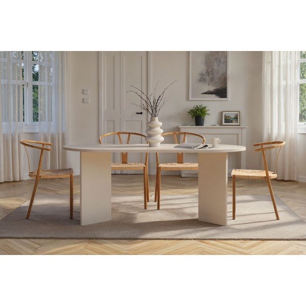 Pololesklý jídelní stůl 89,5x180 cm Sablin – Kalune Design-image-2