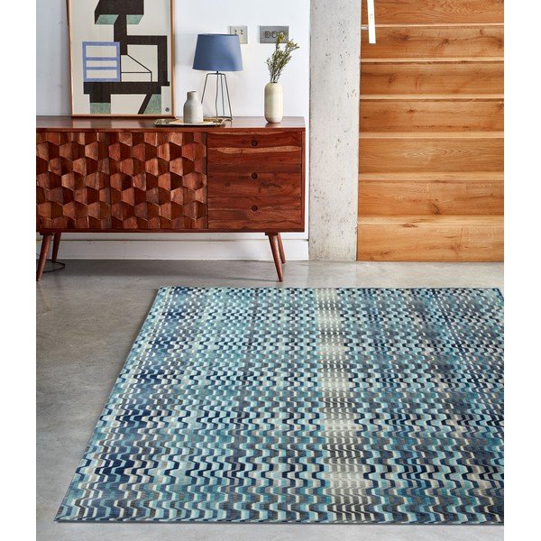 Modrý koberec Asiatic Carpets Wave, 160 x 230 cm-image-3