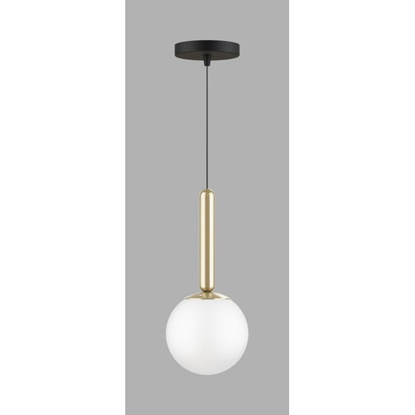 Závěsné svítidlo ve zlaté barvě se skleněným stínidlem ø 15 cm One – Squid Lighting