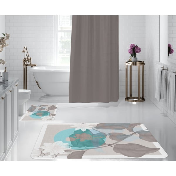 Šedé koupelnové předložky v sadě 2 ks – Oyo Concept-image-1