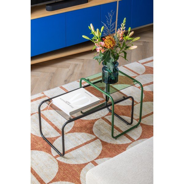 Odkládací stolek se skleněnou deskou 40x50 cm Ventana – Leitmotiv-image-1