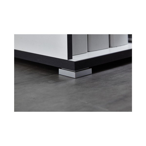 Bílý pracovní stůl s odkládacím stolkem s šuplíky Germania X-image-2