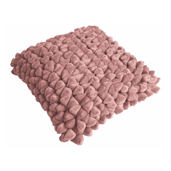 Růžový polštář ZicZac Pebble, 45 x 45 cm