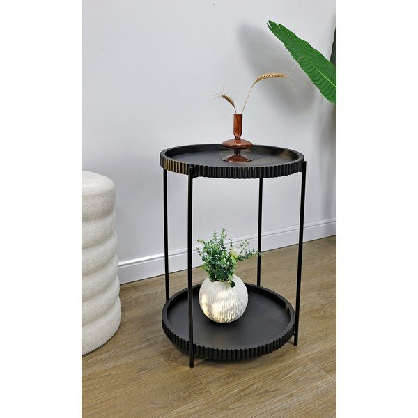 Kovový kulatý odkládací stolek ø 42 cm Herdys – Yes Everyday-image-1