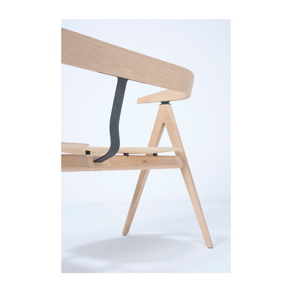 Přírodní lavice z dubového dřeva Gazzda Ava-image-1