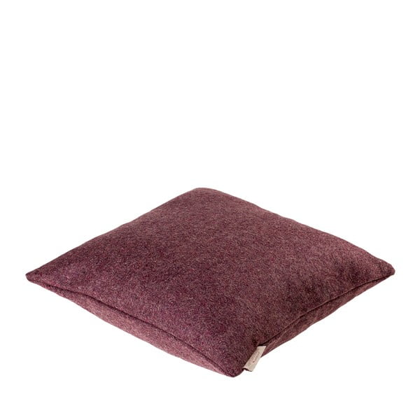 Vlněný polštář Tweed 40x40 cm, fialový