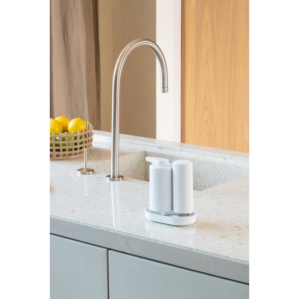 Bílý plastový stojan na mycí prostředky SinkStyle – Brabantia-image-1