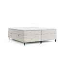 Světle šedá boxspring postel s úložným prostorem 160x200 cm Araya – Maison de Rêve
