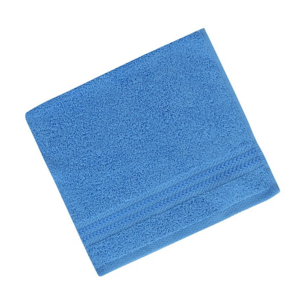 Modrý ručník z čisté bavlny Sky, 30 x 50 cm
