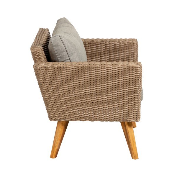 Zahradní křeslo s šedými polštáři Kave Home Sumie-image-2
