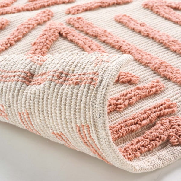 Růžovo-krémový pratelný koberec 60x90 cm Athena – douceur d'intérieur-image-3